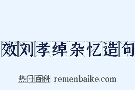 效刘孝绰杂忆造句是什么意思的图片